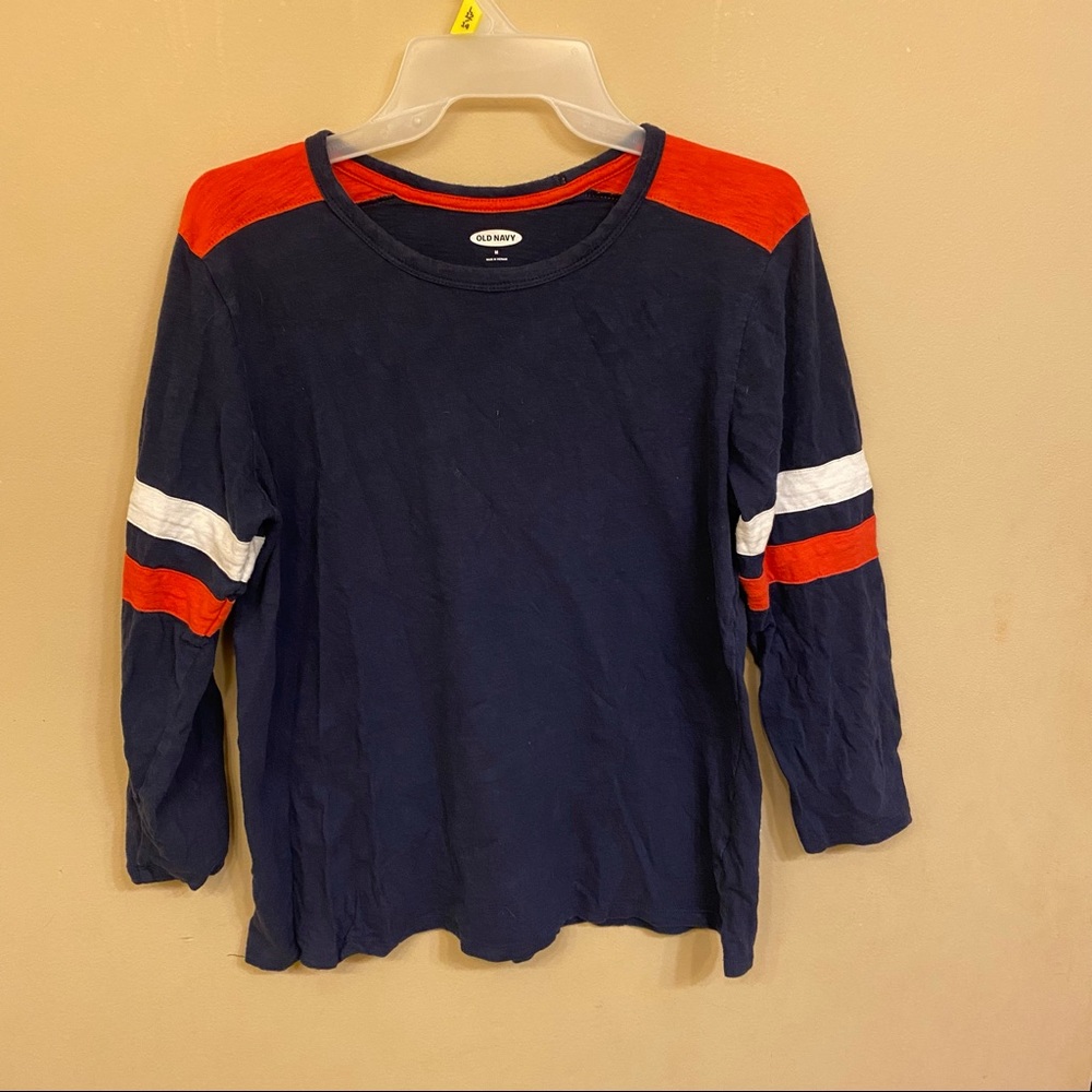Old Navy Women’s navy three quarter sleeve shirt